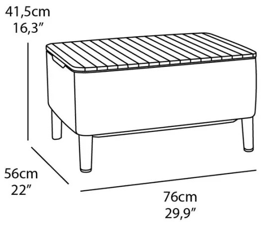 Allibert SALEMO balcony 54578 Záhradný polyratanový set - hnedá