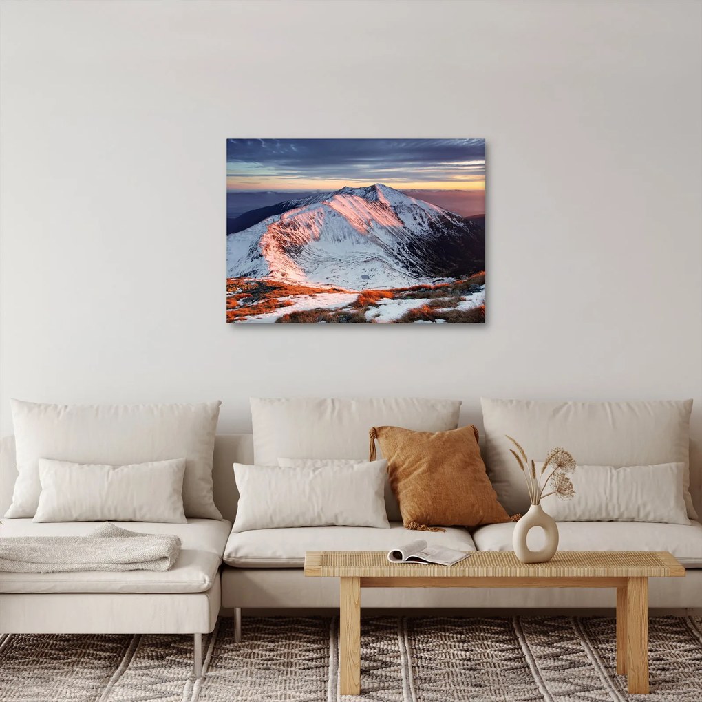 Obraz - Zimná horská panoráma II. (70x50 cm)