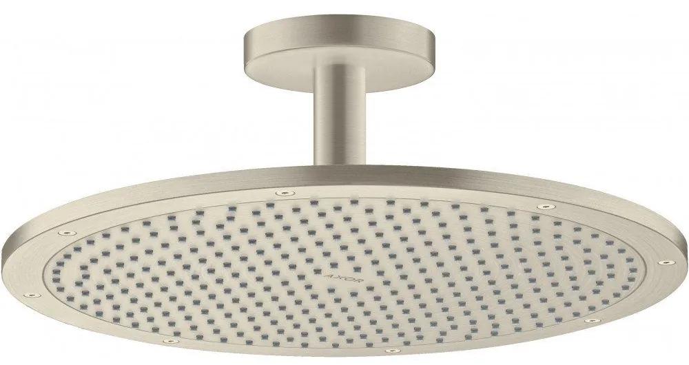 AXOR ShowerSolutions horná sprcha 1jet, priemer 350 mm, s prívodom zo stropu 100 mm, kartáčovaný nikel, 26035820