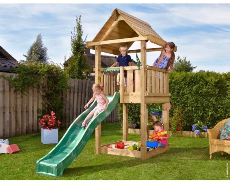Ihrisko Jungle House so šmykľavkou a modulom Climb Frame 2.0