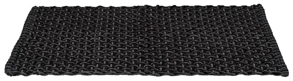 Antracitová textilná kúpeľňová predložka 50x80 cm Ecoli – Wenko