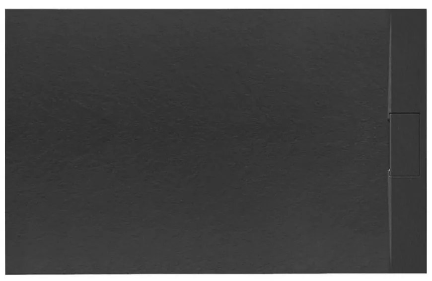 Vanička obdĺžniková Bazalt black 80x100