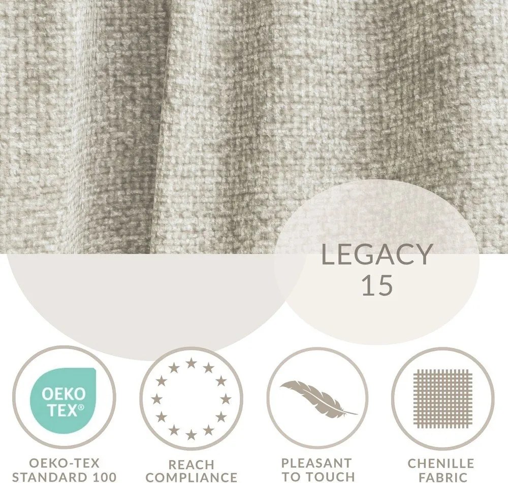 Béžová ženilková rozkladacia/s úložným priestorom rohová pohovka (ľavý roh/s leňoškou) Leon – Maison de Rêve