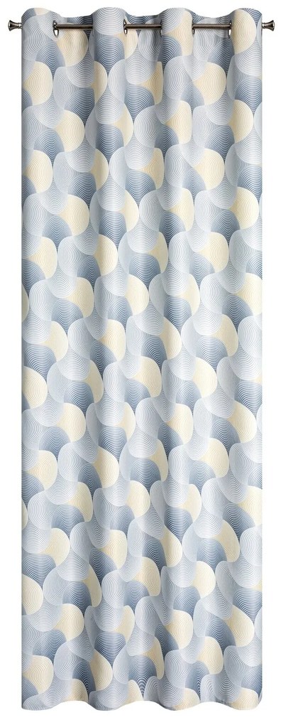 ZATEMŇOVACÍ ZÁVES NA KRÚŽKOCH ASETA 140X250 CM VZOROVANÁ