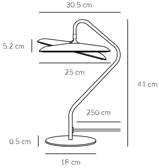 Nordlux - LED Stolná lampa ARTIST LED/15W/230V čierna