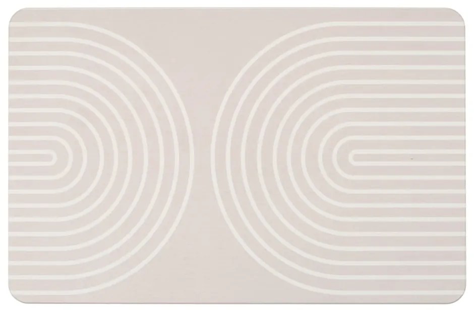 Béžová kúpeľňová predložka z kremeliny 39x60 cm Nazca – Wenko