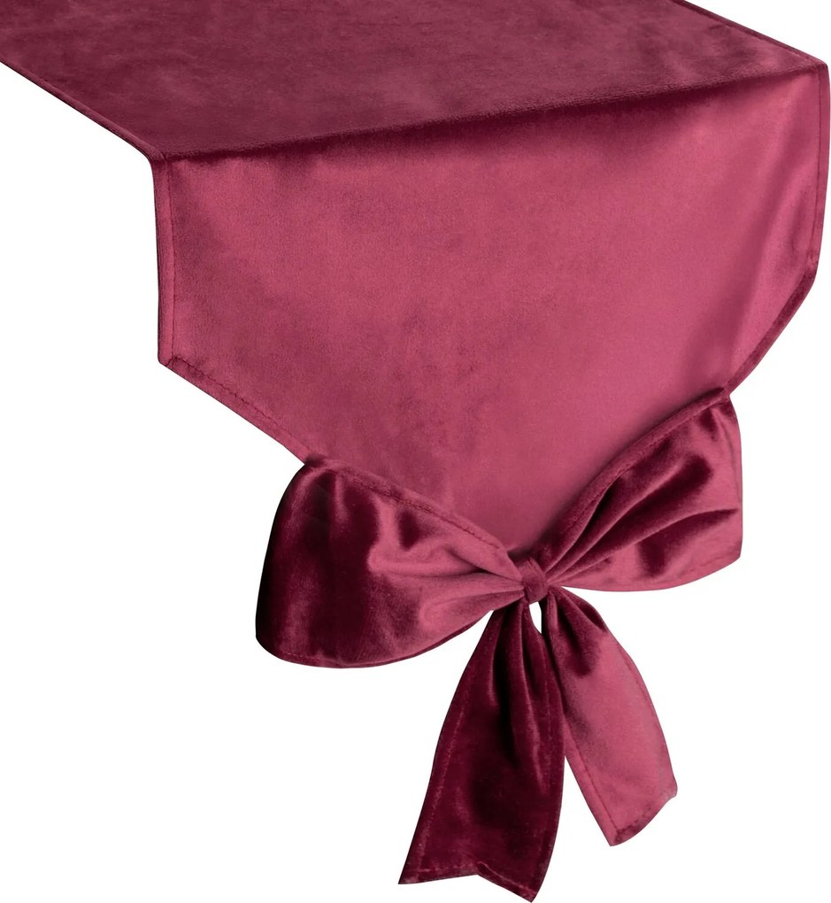 VIANOČNÝ BEHÚŇ NA STÔL RIBBON 32X240 CM BORDOVÁ