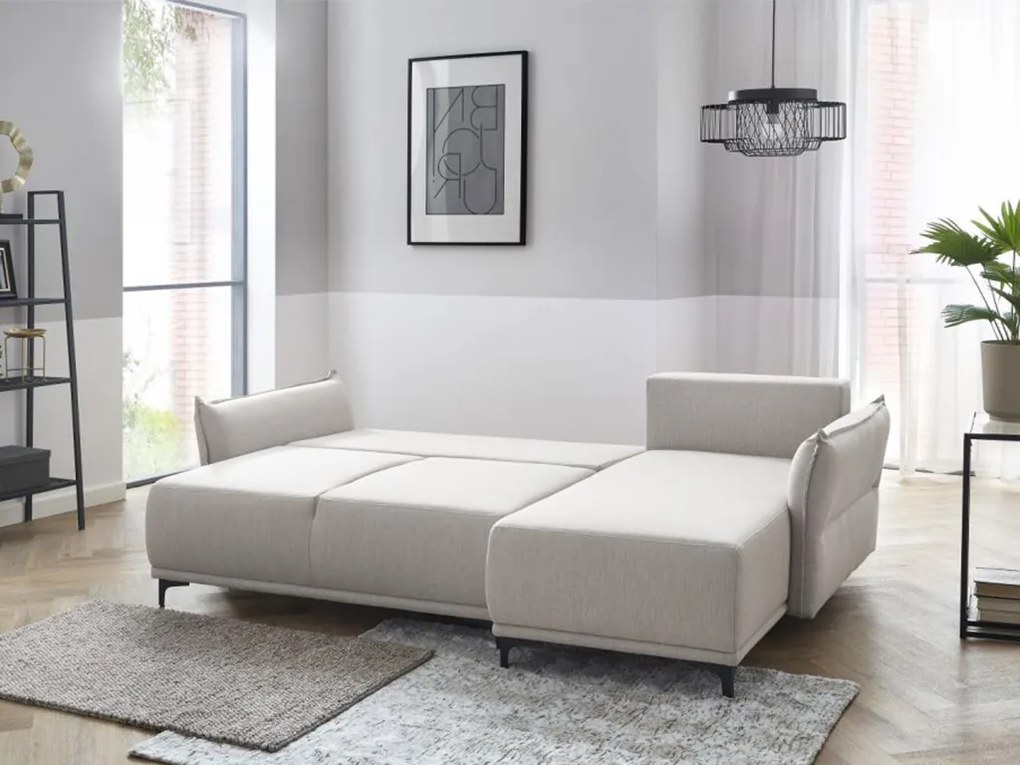 Krémová rohová sedacia súprava SORRENTO Varianta sedačky: Ľavý roh