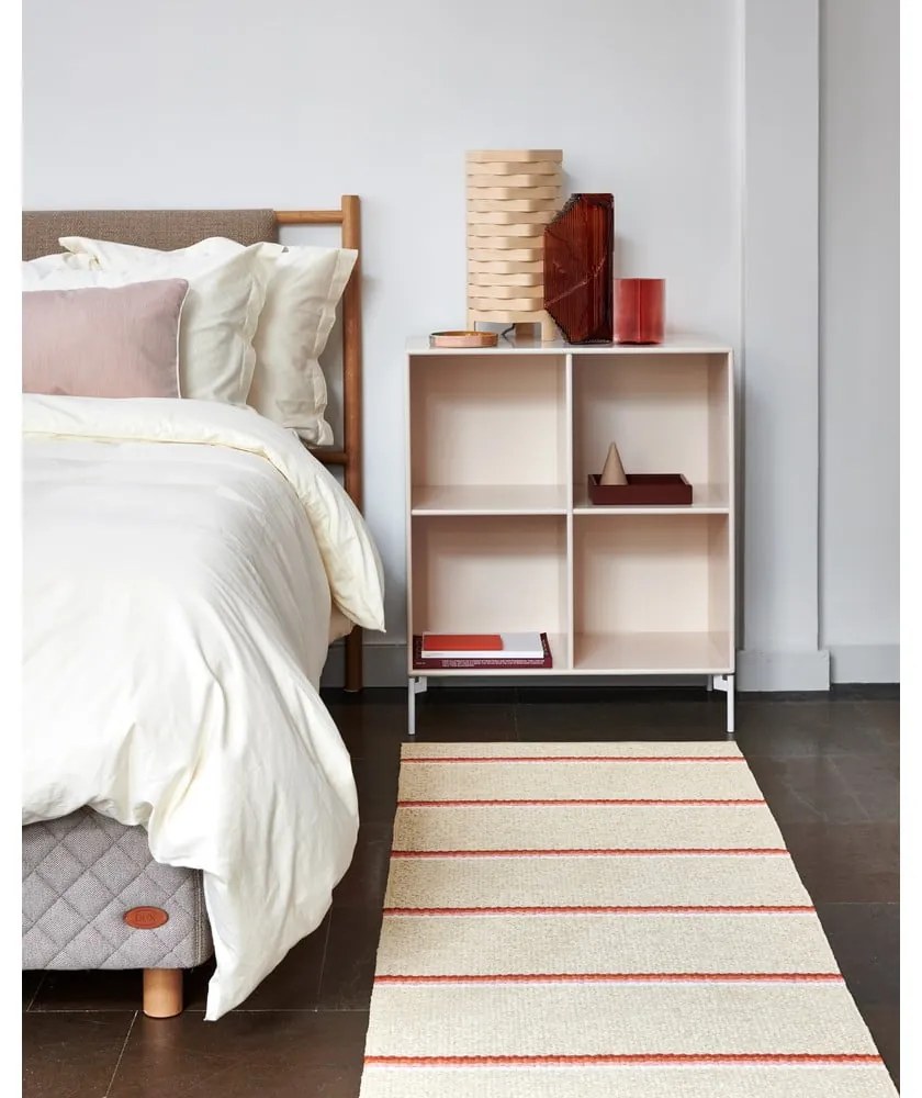 Vnútorný a vonkajší koberec v tehlovej farbe/krémový 70x90 cm Olle Brick Cream – Pappelina