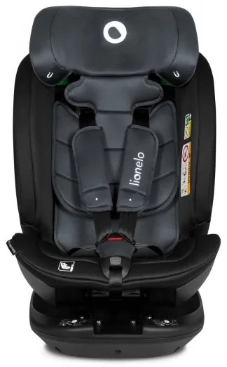 Lionelo - Otočná autosedačka s bázou BASTIAAN i-Size 40-150 cm Sivý kameň