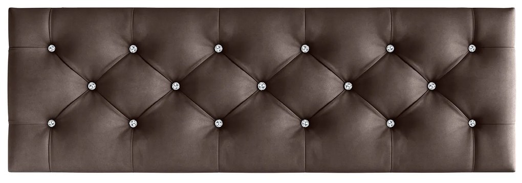 Lavica CHESTERFIELD 120x40 cm Hnedá