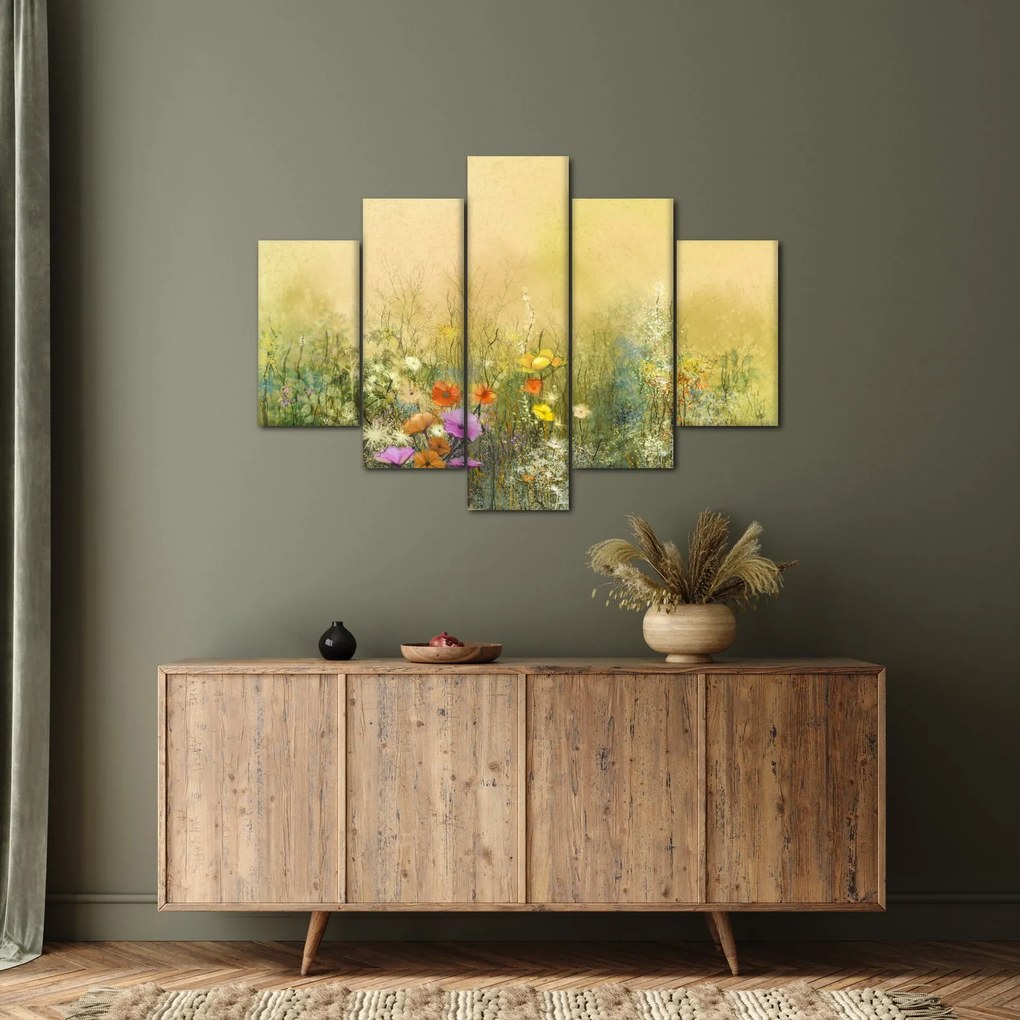 Obraz - Maľovaná lúka (150x105 cm)