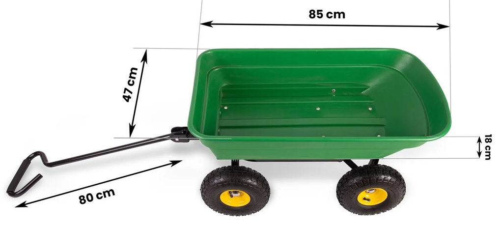 Záhradný sklápajúci vozík 52L Humberg 4870