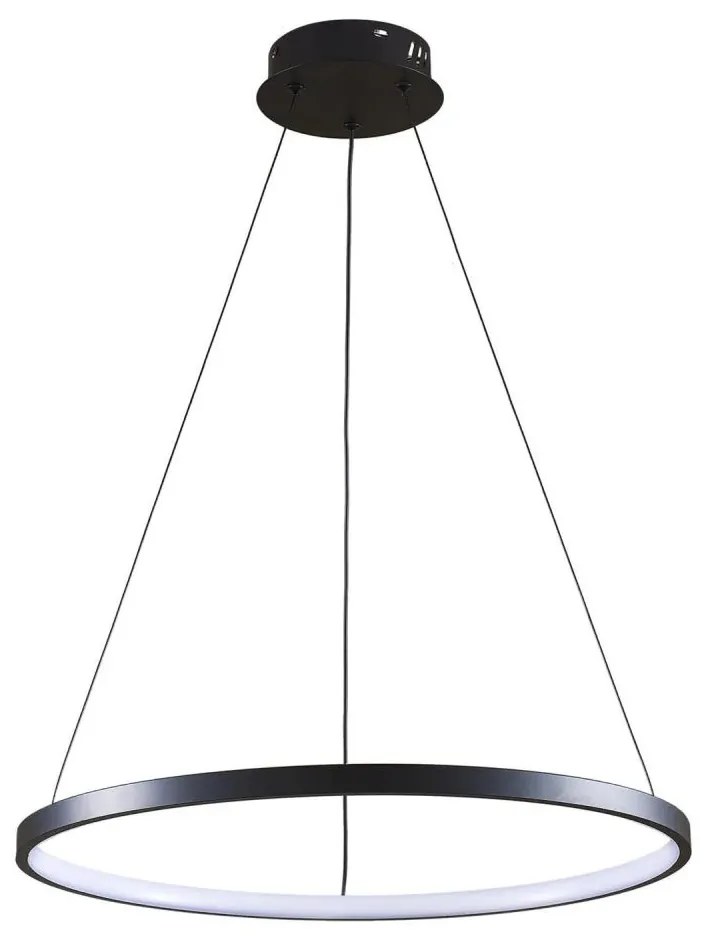 LED Luster na lanku LEA LED/20W/230V 4000K pr. 50 cm čierna