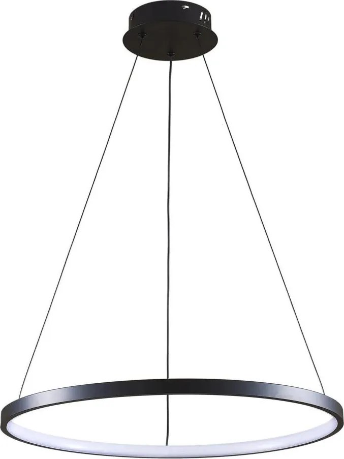 LED Luster na lanku LEA LED/20W/230V 4000K pr. 50 cm čierna