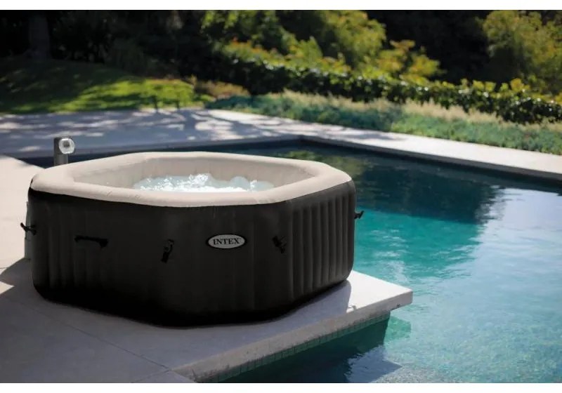 Marimex | Vírivý bazén Pure Spa - Jet & Bubble Deluxe HWS 4+ Solárna sprcha UNO 35 l hliníková s LED svetlom | 19900164