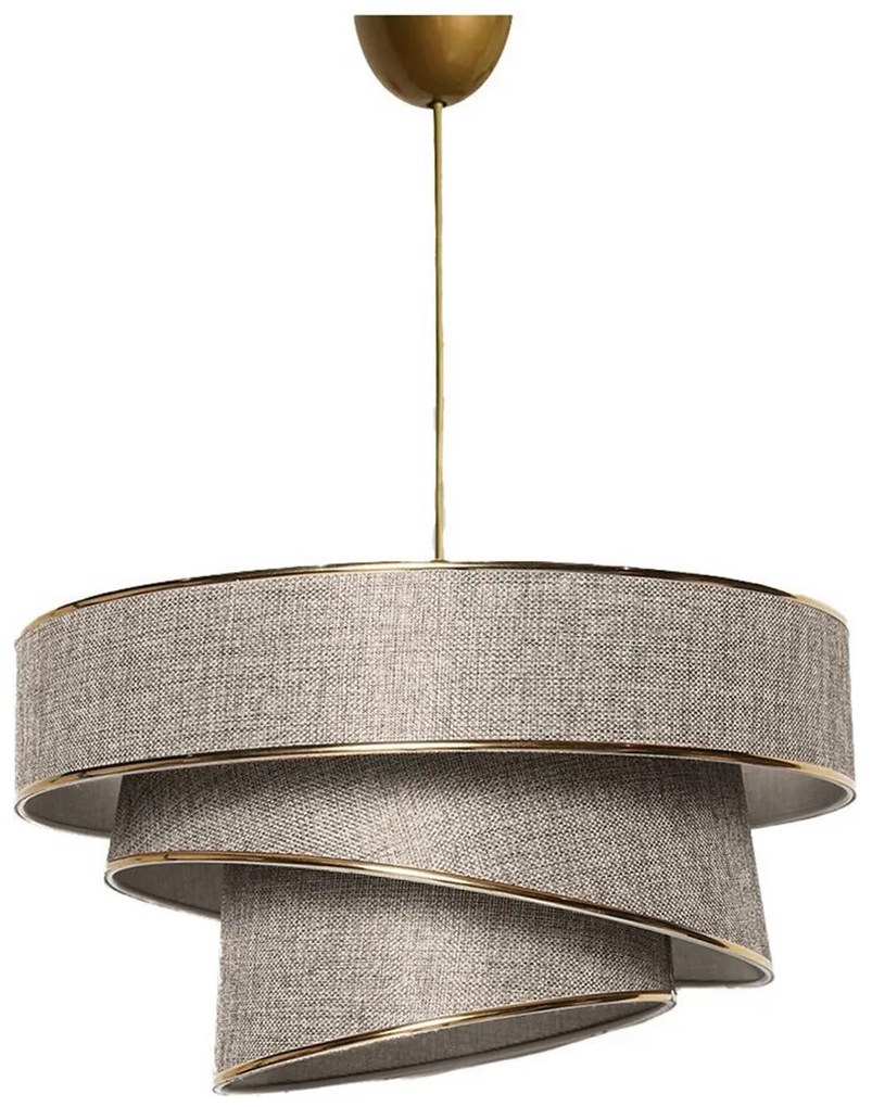 Závesný luster Couper - Beige, Gold