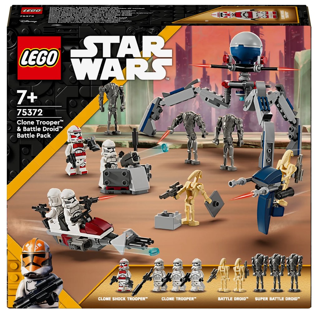 Lego®  Star Wars 75372 Bojový balíček Klonového vojaka a Bojového droida  (100378734)