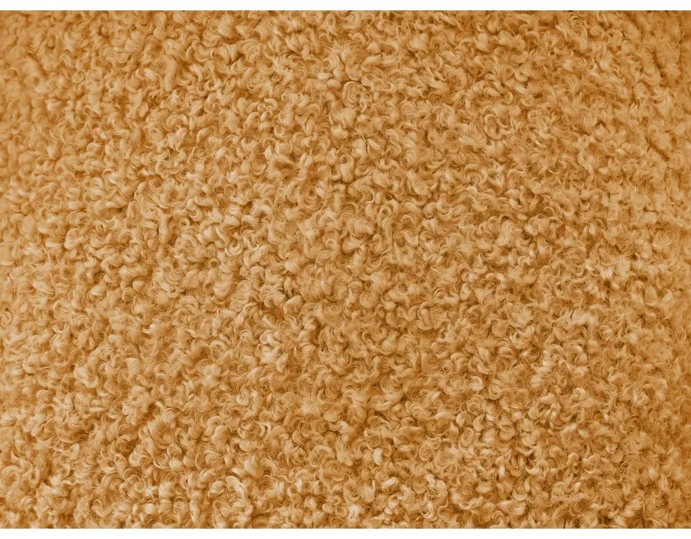 Pohovka z textílie buklé v horčicovej farbe 232 cm Hippolyte – Bobochic Paris