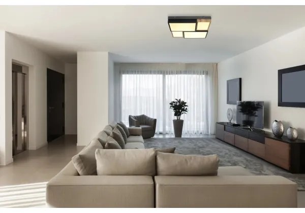 Globo 67286-50 - LED Stropné svietidlo GUNDI LED/50W/230V hnedá/čierna