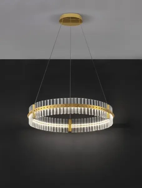 LED stmievateľný platinum zlaté moderné svietidlo Kezo-78