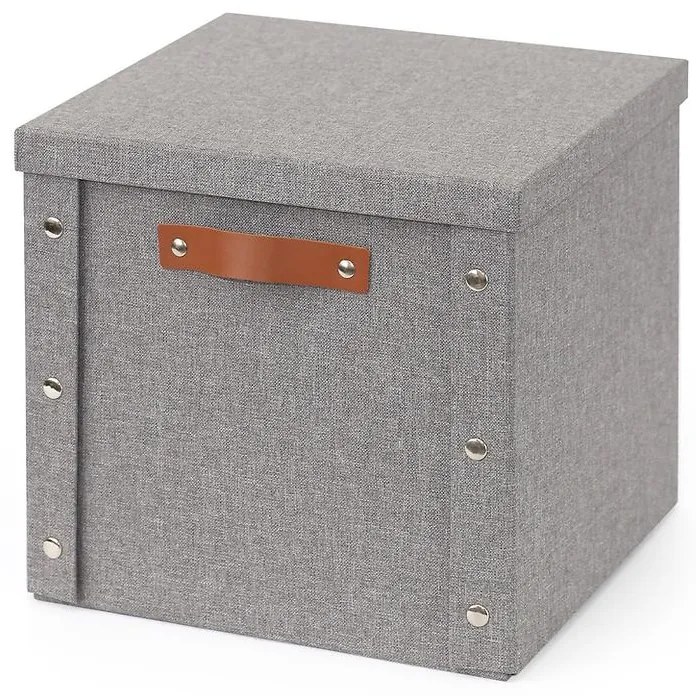 Skladací košík so západkami L sivý