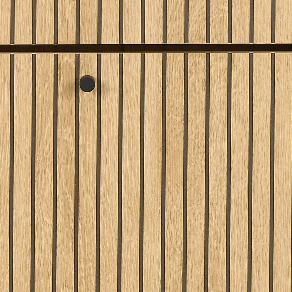 Výklopná skrinka na topánky v dekore duba v prírodnej farbe 72x140x25 cm Albany – Actona