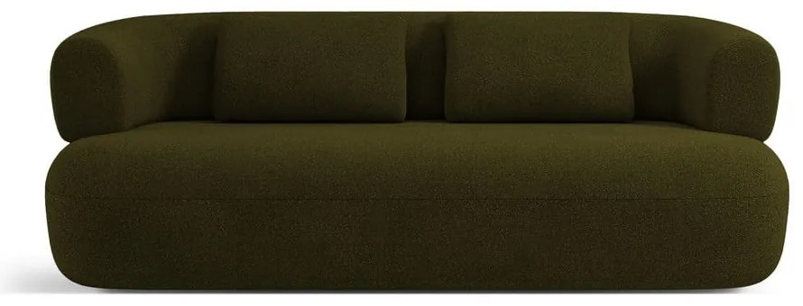 Zelená pohovka z textílie bouclé 178 cm Jenny – Micadoni Home