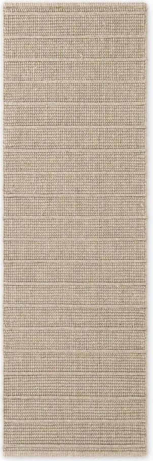 Béžový ručne tkaný vlnený behúň 80x250 cm Camden Parker – Ted Baker