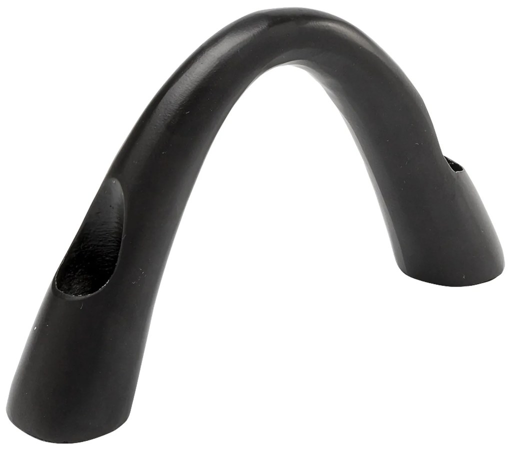 Bow Duo svietnik čierny 13 cm
