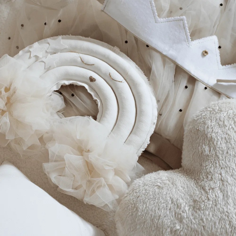 Závesná dekorácia dúha vanilka 35x27x12cm