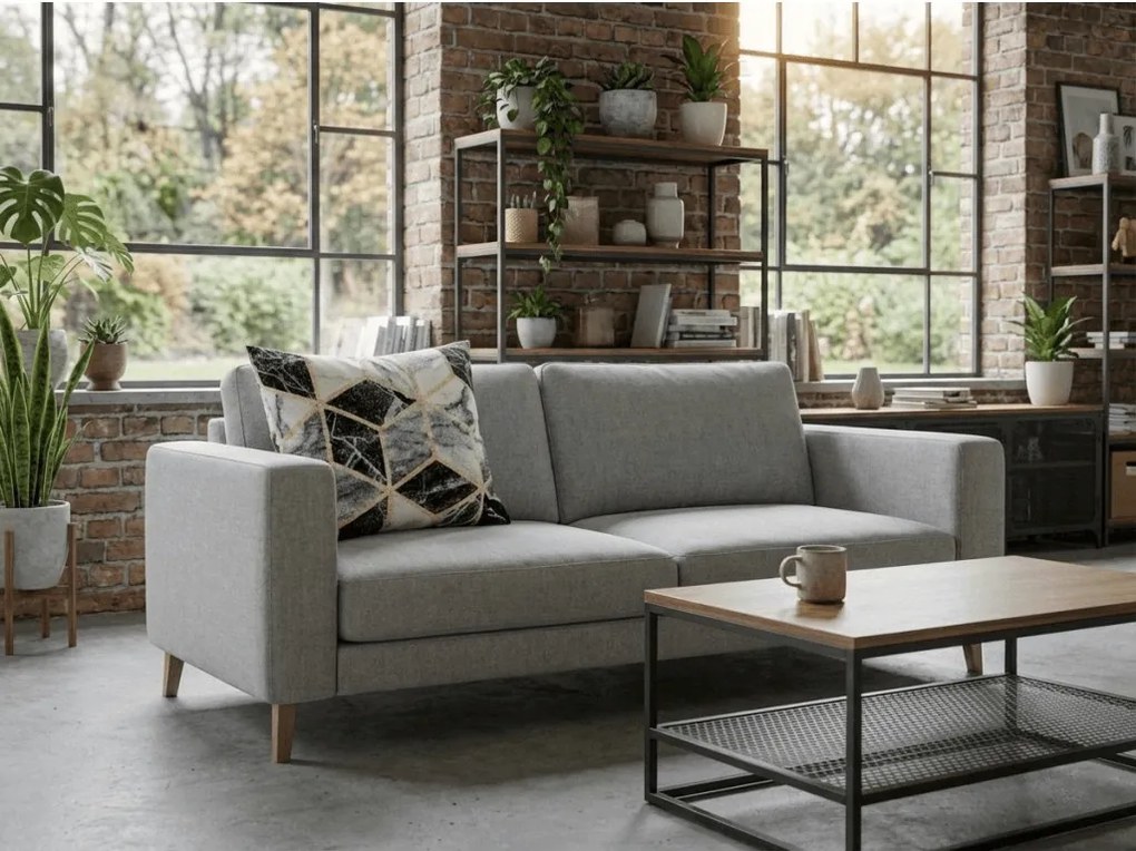 Bavlnená obliečka na vankúš ATHENA POLY 45x45 cm, čierna