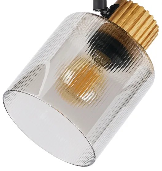 Brilagi - Stojacia lampa HYGGE 3xE14/15W/230V kaučukovník/dymová