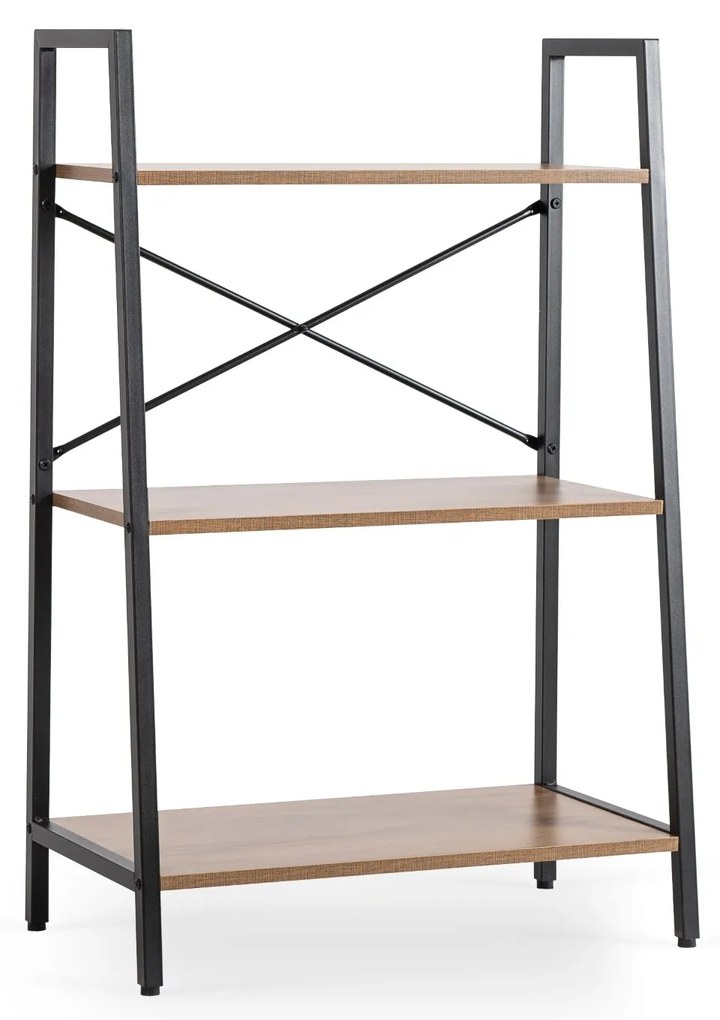 Regál Vior 64 cm ořech/černý