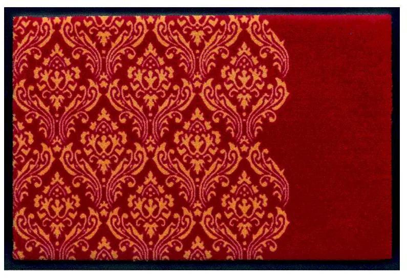 Ozdobná premium rohožka - červený barok (Vyberte veľkosť: 100*70)