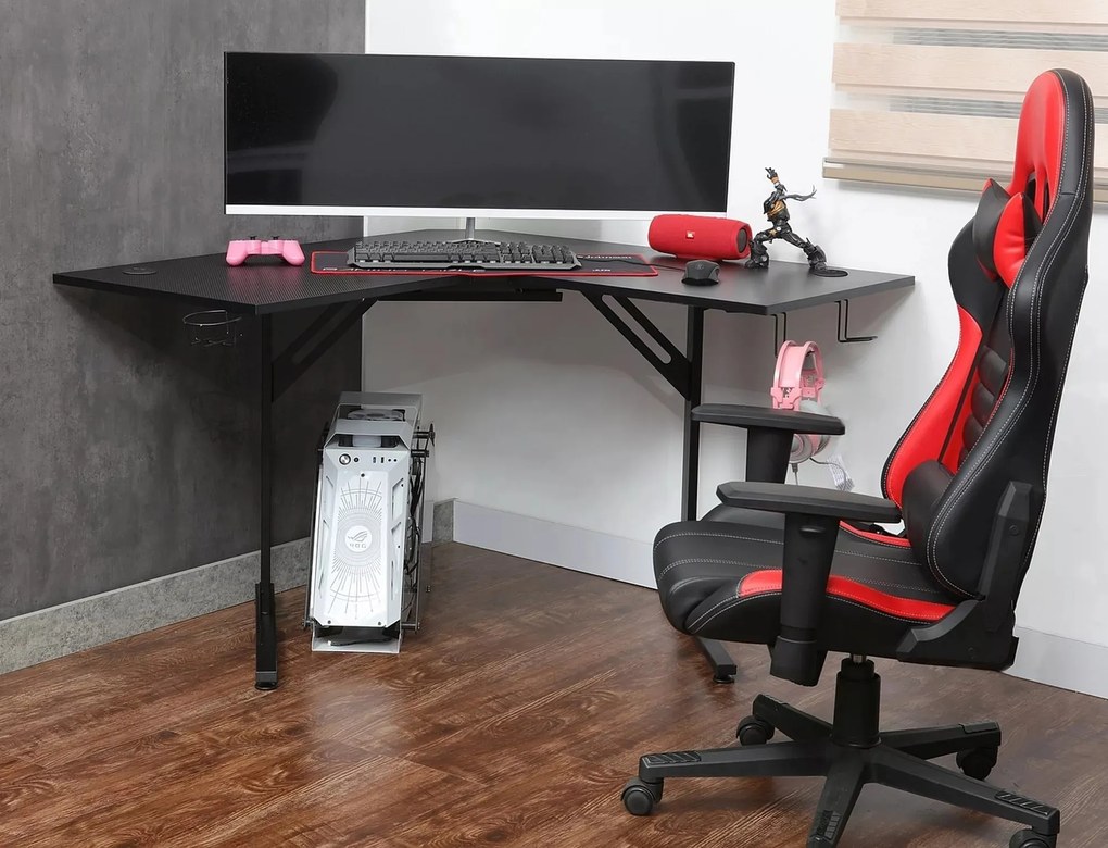 Rohový psací stůl APPEAL 120 cm černý