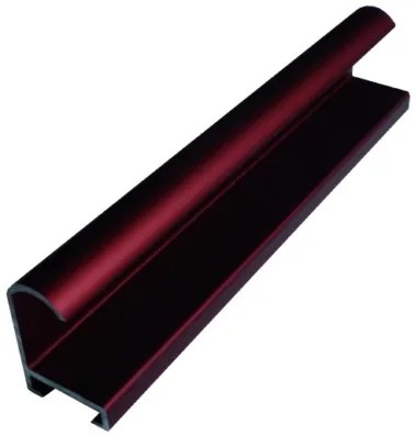 DANTIK - Zrkadlo v rámu, rozmer s rámom 50x90 cm z lišty Hliník červená m. (7002244)