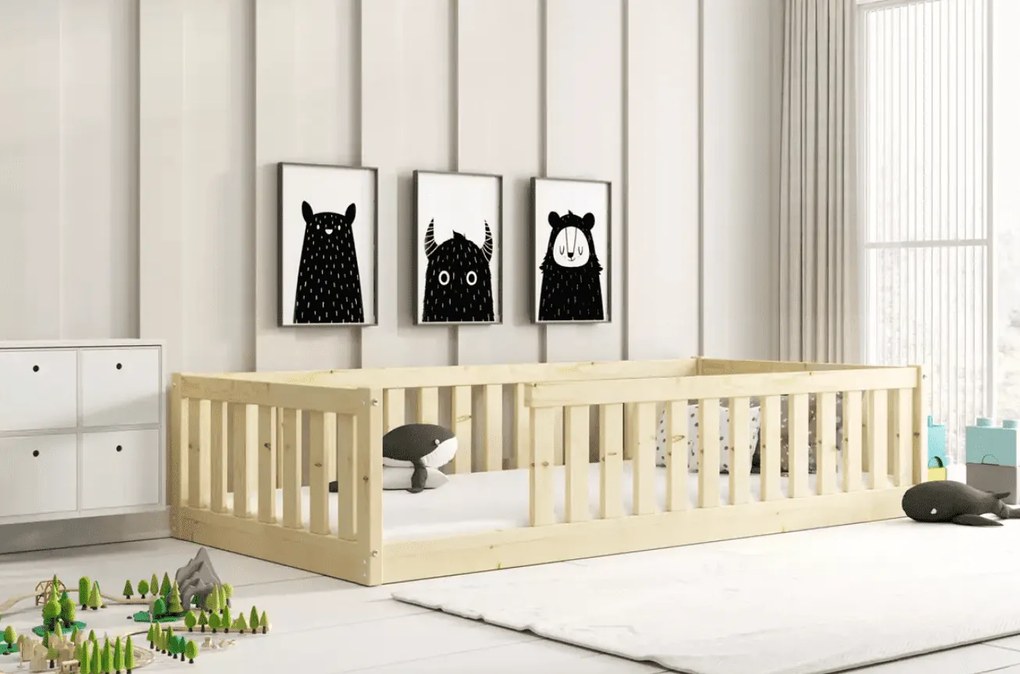 Detská jednolôžková posteľ BELLA SIMA | 90 x 190 cm Farba: Borovica