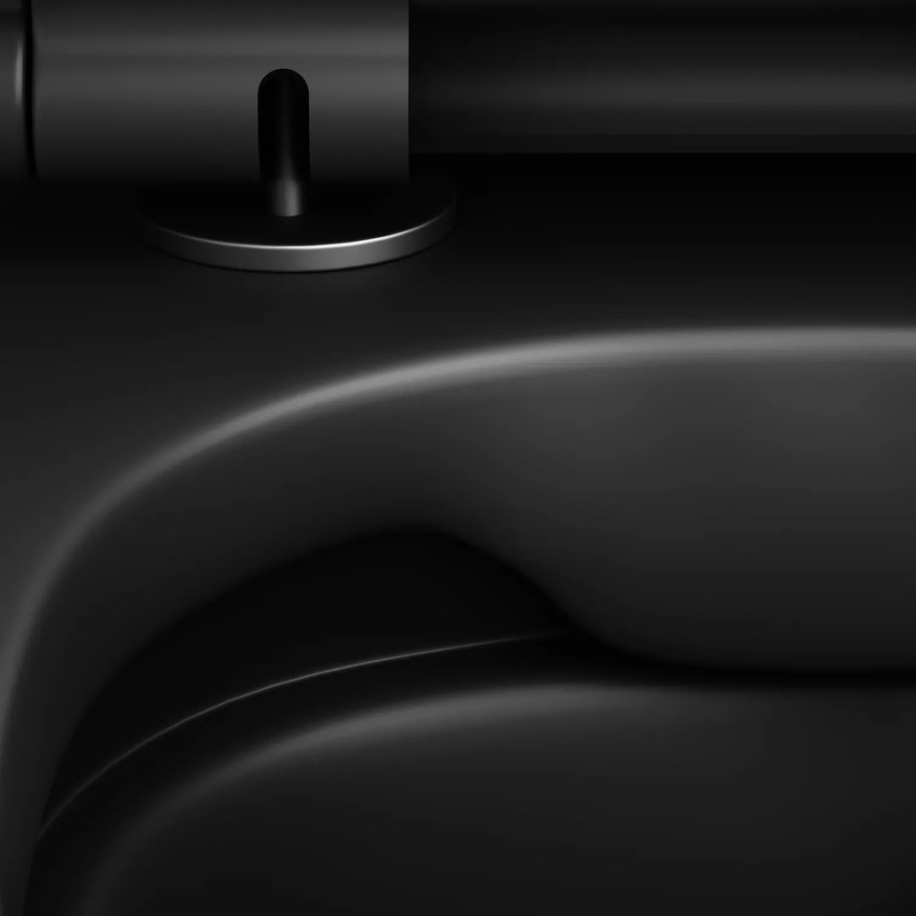 Závesné WC AM.PM X-Joy CXB1700MBSC bezokrajové, so sedadlom Microlift, čierne