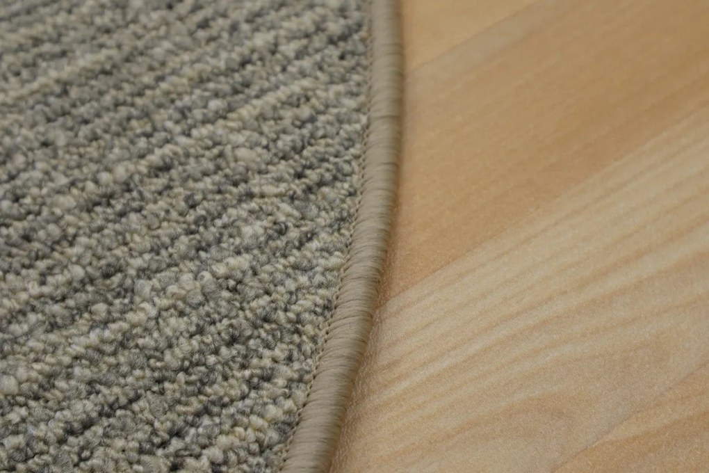 Vopi, Kusový koberec Alassio šedobéžový okrúhly, 67x67 (priemer) kruh, šedá, chodba / predsieň