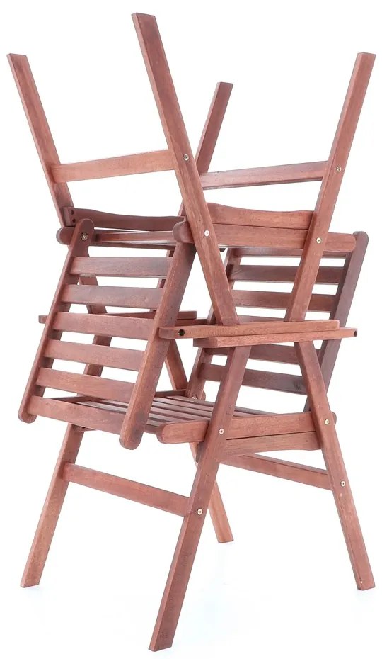 Záhradná stolička Lonzo, hnedá