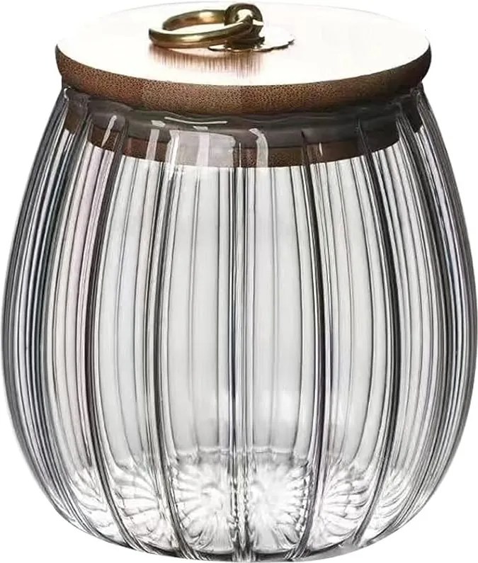 Sklenená dóza RIBBE s bambusovým vekom 700 ml