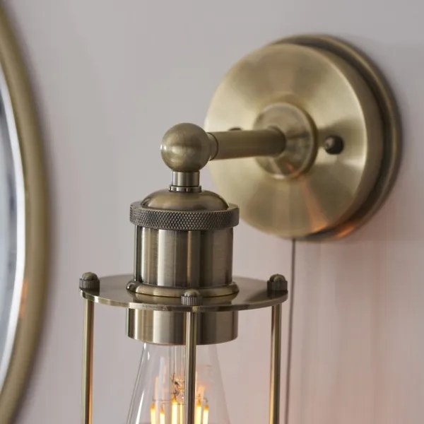 Endon 99952 - Kúpeľňové nástenné svietidlo CREW 1xE27/6W/230V IP44 mosadz