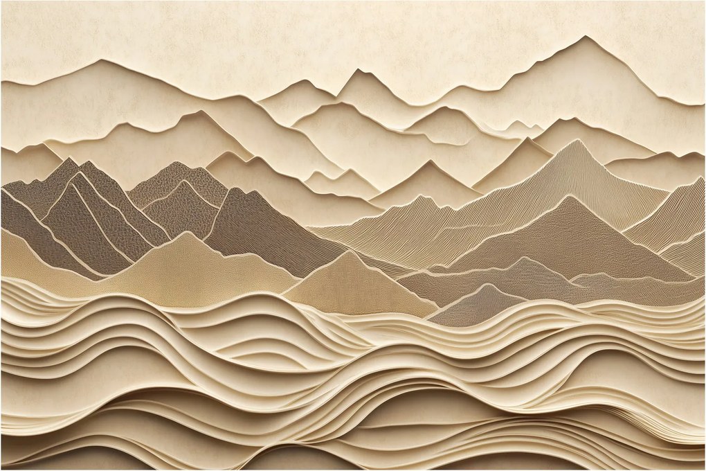 Obraz - 3D línia hôr (90x60 cm)