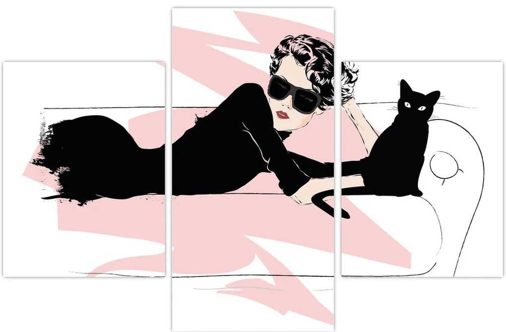 Obraz - Fashion lady (90x60 cm)