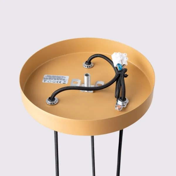 Sollux SL.1557 - Luster na lanku KARBON 3xGU10/10W/230V zlatá