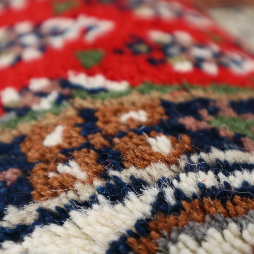 Asra, Kusový ručne tkaný koberec Mir red, 120x180, červená, obývacia izba