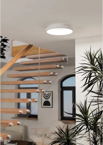 Eglo 901912 - LED RGBW stmievateľné stropné svietidlo LORETELLO-Z LED/19,6W/230V priemer 35 cm biela