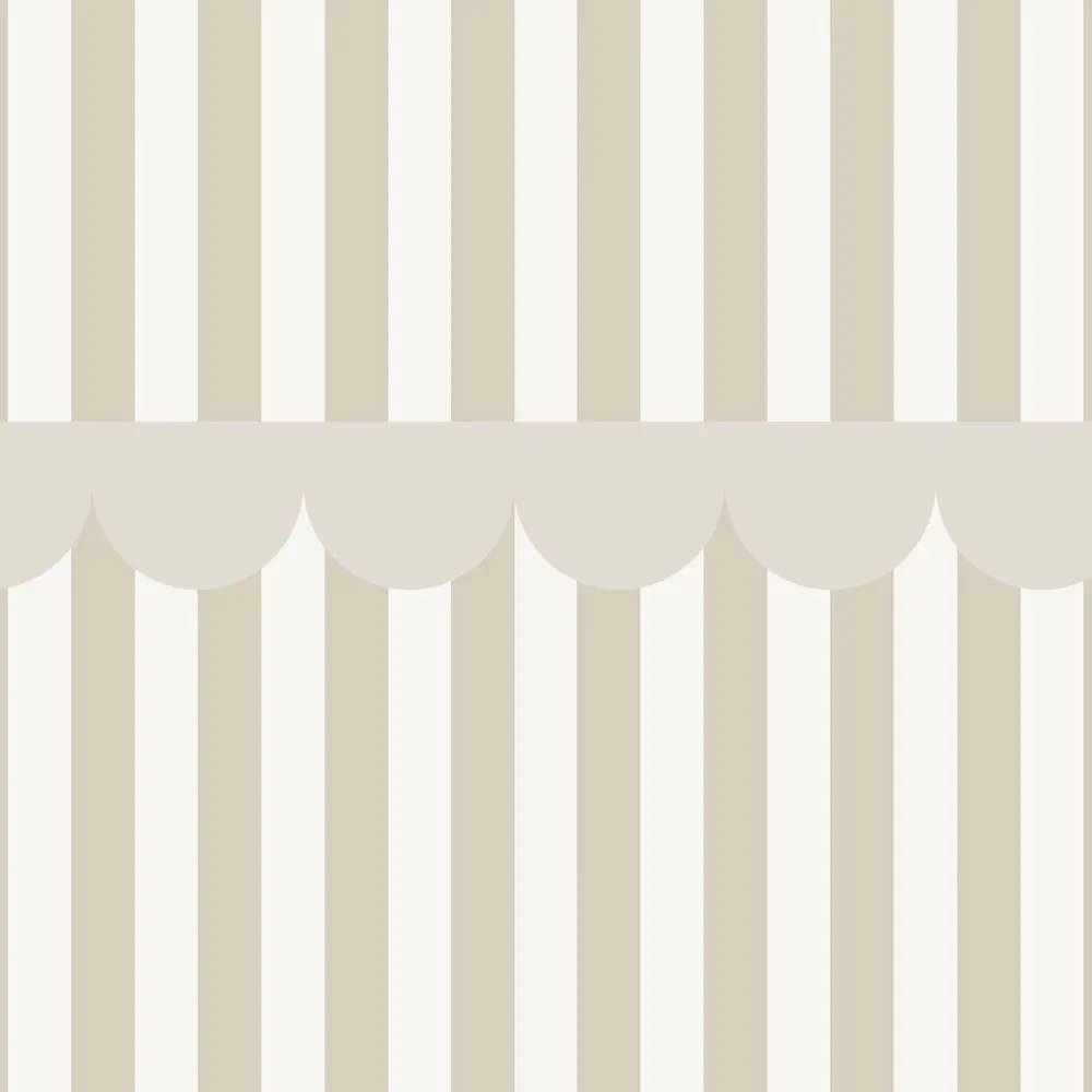 Tapeta rustikálna béžová biela 280x50 cm