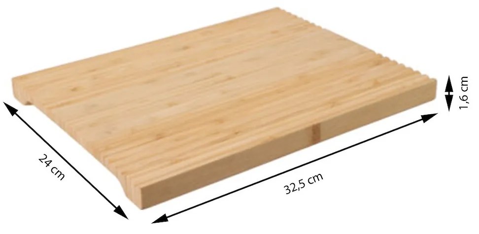 Drevený servírovací podnos Stripe, 32,5x24 cm